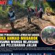 Dukung Pembangunan Jembatan Garuda, Serka Ahmad Mubarok Bersama Warga Rejosari Gelar Pelebaran Jalan