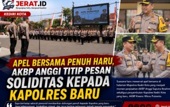 Apel Bersama Penuh Haru, AKBP Anggi Titip Pesan Soliditas kepada Kapolres Baru