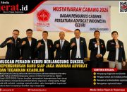Muscab Peradin Kediri Berlangsung Sukses, Kepengurusan Baru Siap Jaga Marwah Advokat dan Tegakkan Keadilan