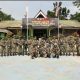 Satgas Pamtas RI-Malaysia Yonarmes 19/Bogani Terima Kunjungan Pegawai Memerintah Batalion Ketiga Rejimen Renjer Diraja Malaysia