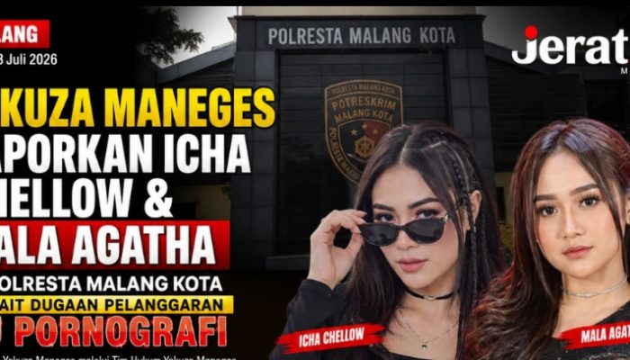 Yakuza Maneges Laporkan Icha Chellow dan Mala Agatha ke Polresta Malang Kota Terkait Dugaan Konten Bermuatan Pornografi