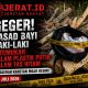 Geger !!! Jasad Bayi Laki-Laki Ditemukan Diatas Tumpukan Kayu Terbungkus Plastik Putih diDalam Tas Hitam Dipingir Jalan Kebun Karet Mojo