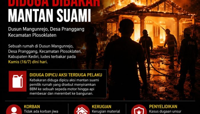 DUGAAN PEMBAKARAN RUMAH DI PLOSOKLATEN, POLISI SELIDIKI UNSUR KESENGAJAAN