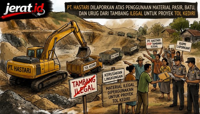 PROYEK TOL TRILIUNAN RUPIAH GUDANG GARAM DILAPORKAN, DIDUGA GUNAKAN MATERIAL DARI TAMBANG ILEGAL