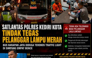 SATLANTAS POLRES KEDIRI KOTA TINDAK TEGAS PELANGGAR LAMPU MERAH, BUS HARAPAN JAYA DIDUGA TEROBOS TRAFFIC LIGHT DI SIMPANG EMPAT BENCE 7 Screenshot 2026 07 31 09 12 51 37 96b26121e545231a3c569311a54cda96