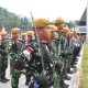 Satgas Pamtas RI-Malaysia Yonarmed 19/Bogani Ikuti Upacara Bendera HUT ke-81 Kemerdekaan RI di PLBN Entikong