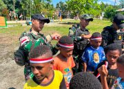 Kemeriahan Peringatan Hari Kemerdekaan Republik Indonesia, Satgas Swasembada Yonif 643/Wns Koops TNI Habema Gelar Perlombaan Bersama Masyarakat