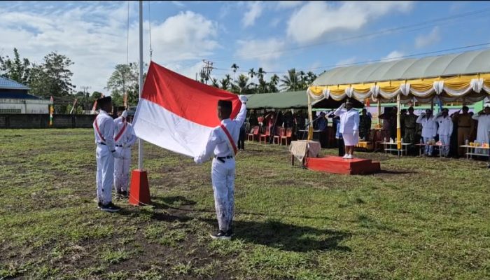 Semarak HUT RI Ke-81 Di Batas Ujung Timur, Satgas Swasembada Yonif 643/Wns Koops TNI Habema Terlibat Upacara Dan Gelar Layanan Kesehatan Gratis