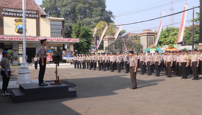 Korp Raport Kenaikan Pangkat Pengabdian, Kapolres Kediri Kota Tekankan Integritas dan Keteladanan