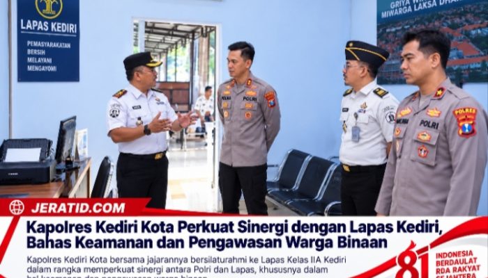 Kapolres Kediri Kota Perkuat Sinergi dengan Lapas Kediri, Bahas Keamanan dan Pengawasan Warga Binaan