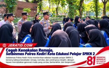 Cegah Kenakalan Remaja, Satbinmas Polres Kediri Kota Edukasi Pelajar SMKN 2 3 IMG 20260812 143955