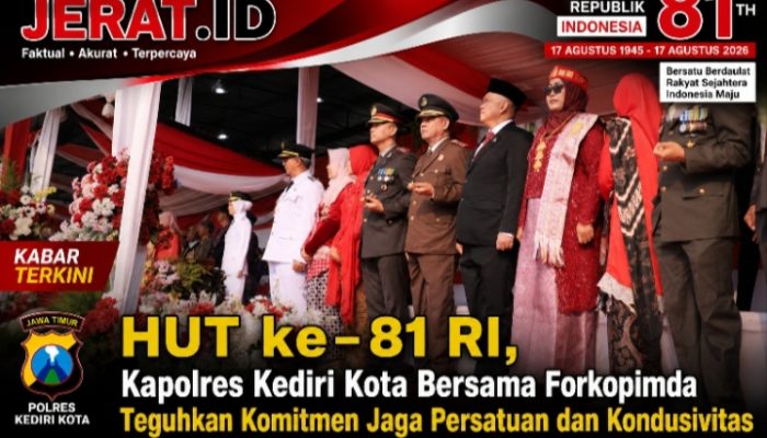 HUT ke-81 RI, Kapolres Kediri Kota Bersama Forkopimda Teguhkan Komitmen Jaga Persatuan dan Kondusivitas