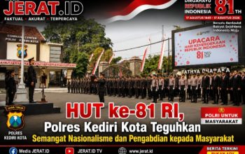 HUT ke-81 RI, Polres Kediri Kota Teguhkan Semangat Nasionalisme dan Pengabdian kepada Masyarakat