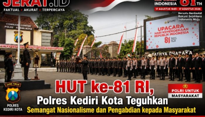 HUT ke-81 RI, Polres Kediri Kota Teguhkan Semangat Nasionalisme dan Pengabdian kepada Masyarakat