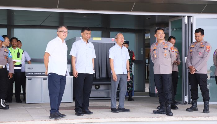 Kapolres Kediri Kota Tinjau Bandara Dhoho, Perkuat Sinergi Pengamanan dan Pelayanan Penerbangan