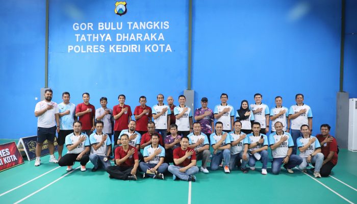 Kapolres Kediri Kota Buka Turnamen Badminton, Dorong Sportivitas dan Kebersamaan