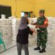 Sinergi TNI Dan Dinsos, Warga Kelurahan Bence Terima Bantuan Beras Alokasi Tiga Bulan