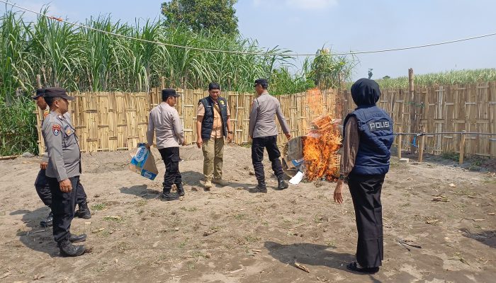 Polsek Kandat Gerak Cepat Gerebek Dugaan Perjudian Sabung Ayam