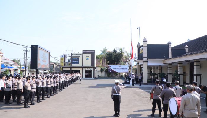 Momentum Hari Kesadaran Nasional, Polres Kediri Kota Mantapkan Kesiapan Hadapi Tantangan Tugas