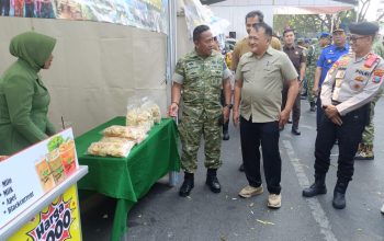 Peringati HUT Ke-81 TNI, Kodim 0809/Kediri Gelar Bazar dan UMKM di Kabupaten Kediri