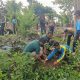 Babinsa Koramil Bakung Bersama Siswa Siswi SMKN 1 Blitar Tanam Pohon Di Monumen Trisula Melalui Program “Bersatu Dengan Alam”