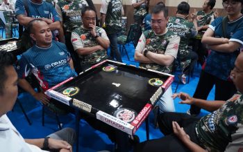 Kodim 0808/Blitar Gelar Open Tournament Domino ORADO Piala Panglima TNI Peringati HUT Ke-81 TNI