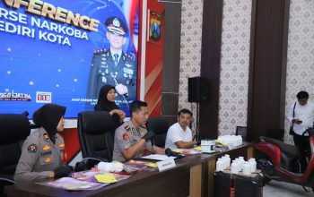 Polres Kediri Kota Ungkap 19 Kasus Narkoba, 21 Tersangka Diamankan dan 642 Gram Sabu Disita