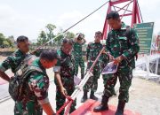Tim Wasrik Itdam V/Brawijaya Tinjau Proyek Pembangunan Jembatan Di Wilayah Kodim 0808/Blitar