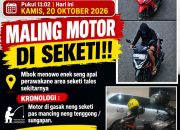 Diduga Terjadi Pencurian Motor di Seketi Ngadiluwih, Pemilik Sebar Informasi dan Tawarkan Imbalan